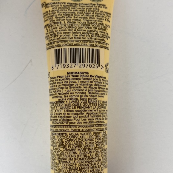 Mudmasky eye serum vitamin-infused NEW! 30 ml./1 fl.oz. - Picture 6 of 11